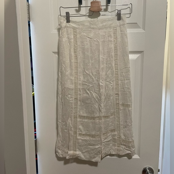 Free People Love Will Save You White Midi Skirt - Picture 2 of 5